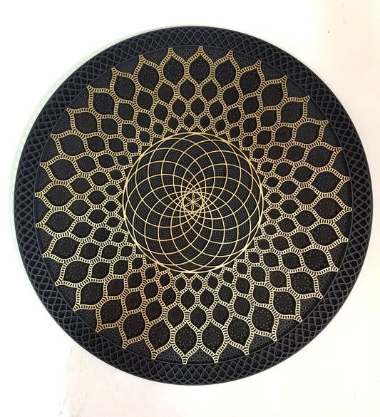 Mandala Geometría Sagrada Torus Dorado