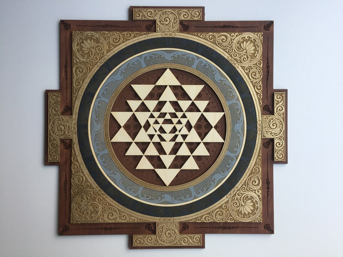 Mandala Geometría Sagrada Sri Yantra